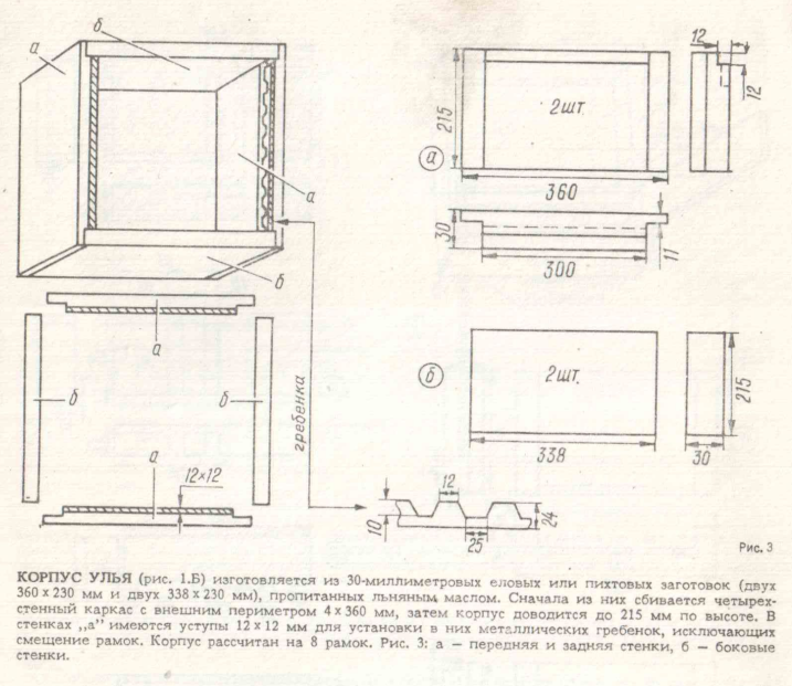 Roger Delon Hive Box as described in the booklet.